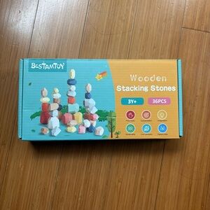 Wooden Stacking Stones - Multicolor